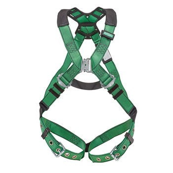 MSA SAFETY Msa Safety 10206059 Body Harness Xl Green 400 Lb