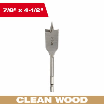 MILWAUKEE Milwaukee 48-27-0011 Flat Boring Bit 7/8 Inch 6 Pack
