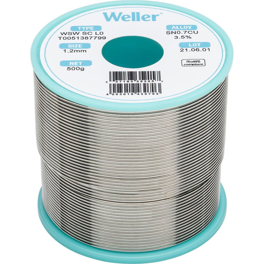 WELLER Weller T0051387799 Silver Free Alloy Solder Spool 500g