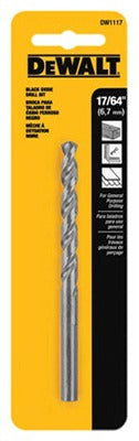 DEWALT Dewalt Accessories DW1117 Black Oxide Drill Bit 17/64 in 2pk