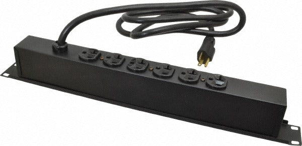 WIREMOLD Wiremold J06B0B20 Power Outlet Strip 20A 6 Outlet Rack