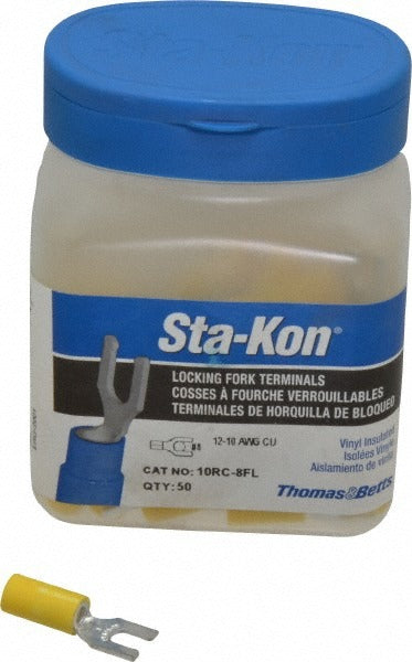 THOMAS & BETTS Thomas Betts 10RC-8FL Locking Fork Terminal 8 Stud