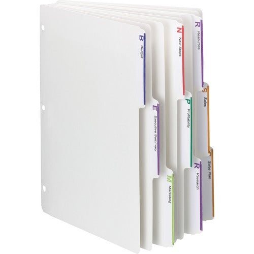SMEAD Smead SMD89413 Index Dividers 1/3 Cut Box of 25