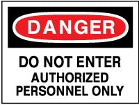 ACCUFORMNMC Accuformnmc D200PB Danger Do Not Enter Sign 10x14 Vinyl