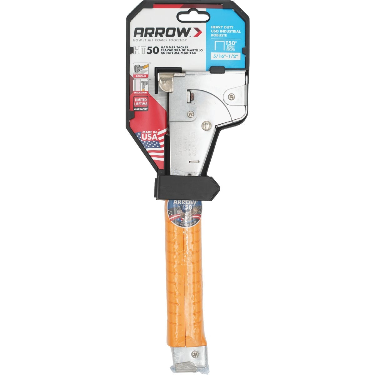 ARROW Arrow HT50GR-4 Heavy Duty Hammer Tacker