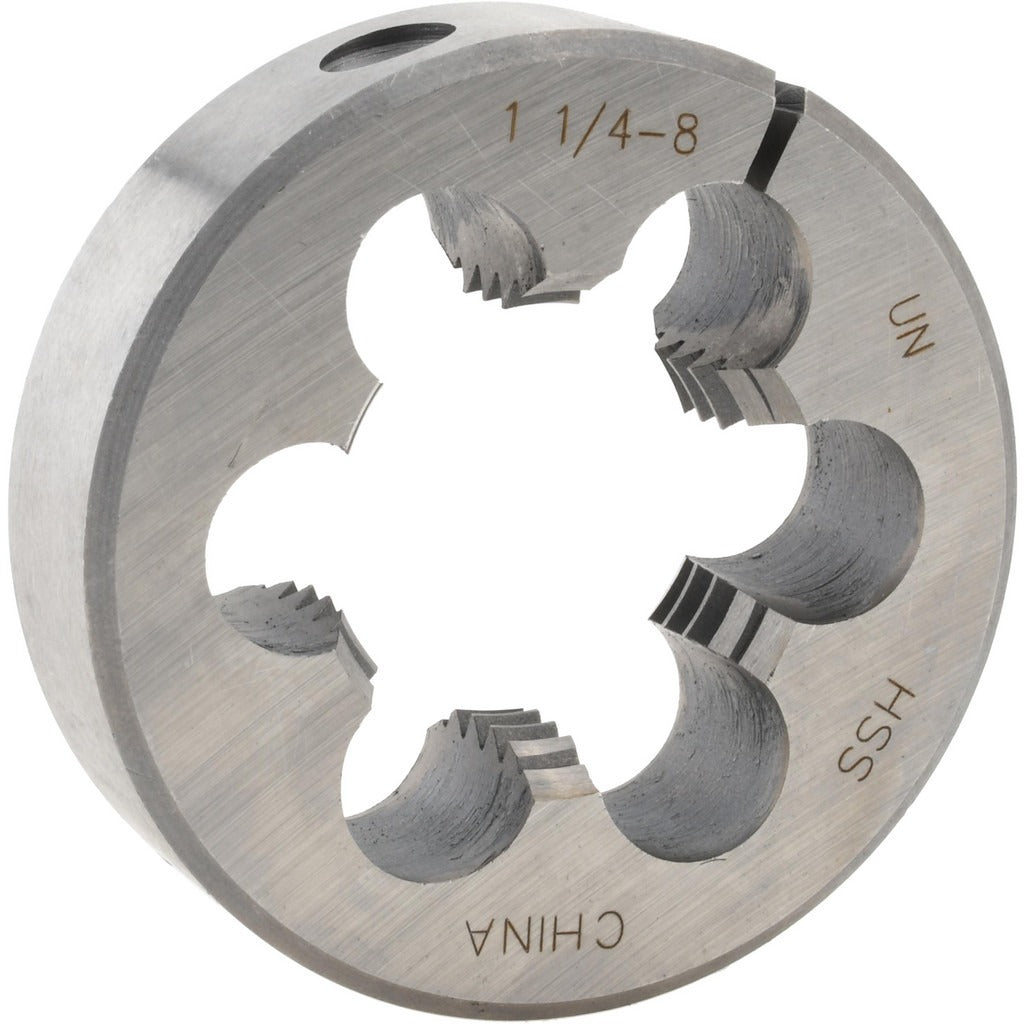 VALUE COLLECTION Value Collection 84046423 Round Die 1-1/4-8 Hss Adjustable