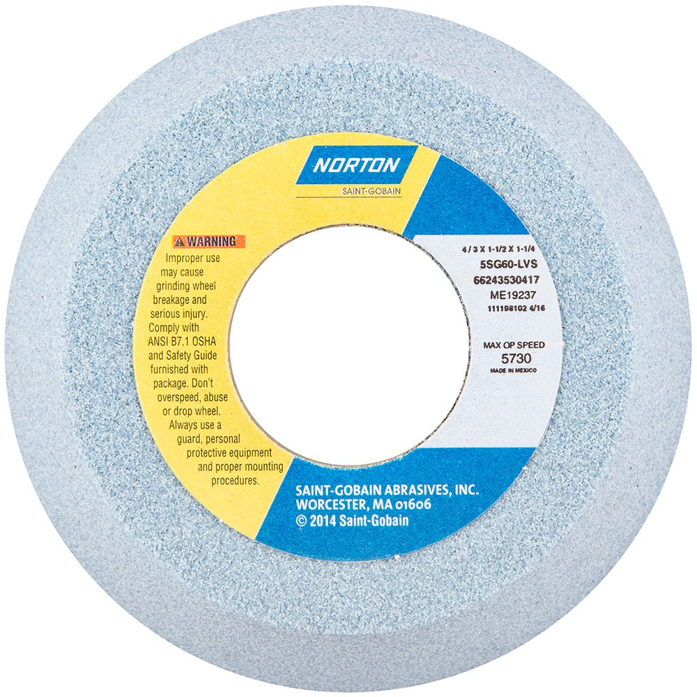 NORTON Norton 66243530417 Type 11 Grinding Wheel 4 in 60 Grit