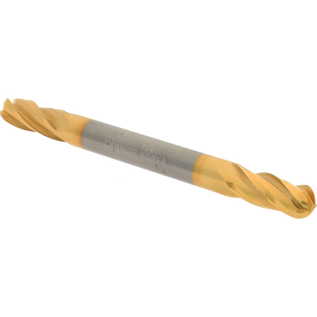 HERTEL Hertel E699924421 Ball End Mill 0.25 in 4 Flute Carbide