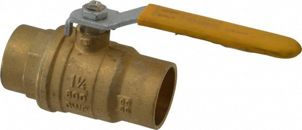 PARKER Parker XV509P-20 Ball Valve 1-1/4 in Solder X Solder Brass