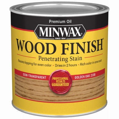 MINWAX Minwax 221024444 Golden Oak Wood Finish 0.5 Pint