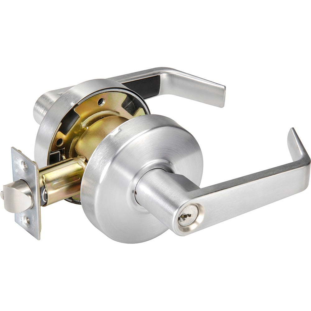 YALE Yale 085099 Lockset Satin Chrome Entry Lock AU4607LN