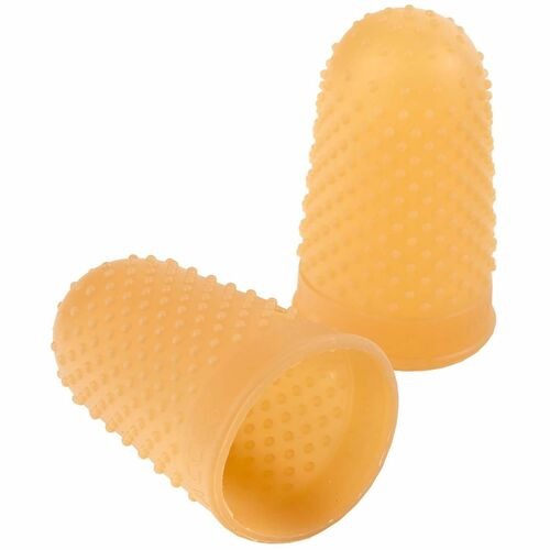 ACCO Acco ACC54031 Rubber Finger Tips Amber Small Box of 12