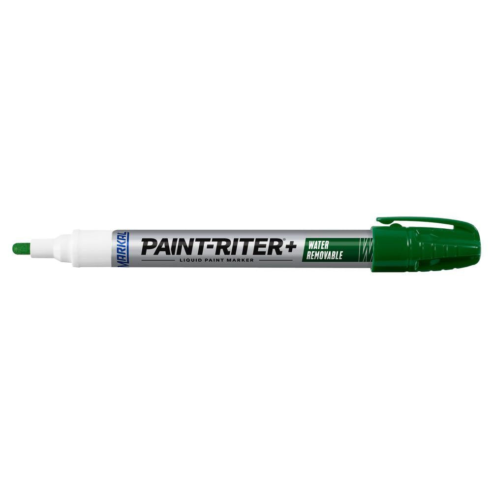 MILWAUKEE Markal 97036 Removable Liquid Paint Marker Green Bullet Tip