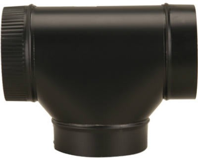 IMPERIAL Imperial BM0083 6 Inch 24GA Black Clean Out Tee Joint