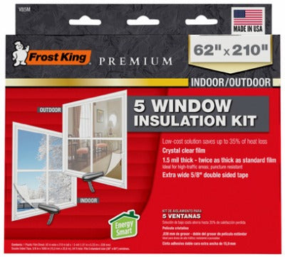 FROST KING Thermwell V85M Window Insulation Kit 62x210 in Extra Large