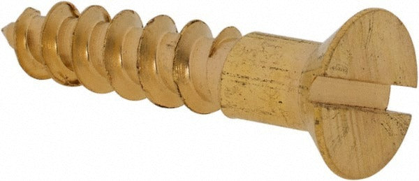 VALUE COLLECTION Value Collection 3RSWSF10100 No.10 Flat Head Wood Screw Brass