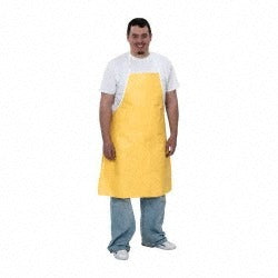 DUPONT Dupont QC273BYL00010000 Disposable Bib Apron 36in Yellow
