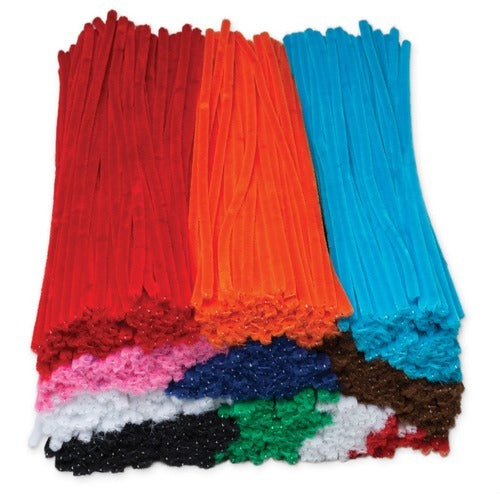 PACON Pacon PAC911001 Jumbo Chenille Stems 12in Assorted 1000pk