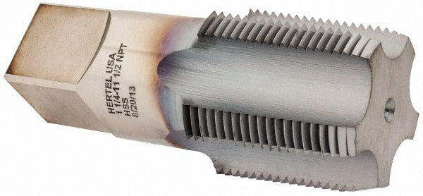 HERTEL Hertel R127875C-S Pipe Tap 1-1/4 Npt 5 Flute Hss Ticn