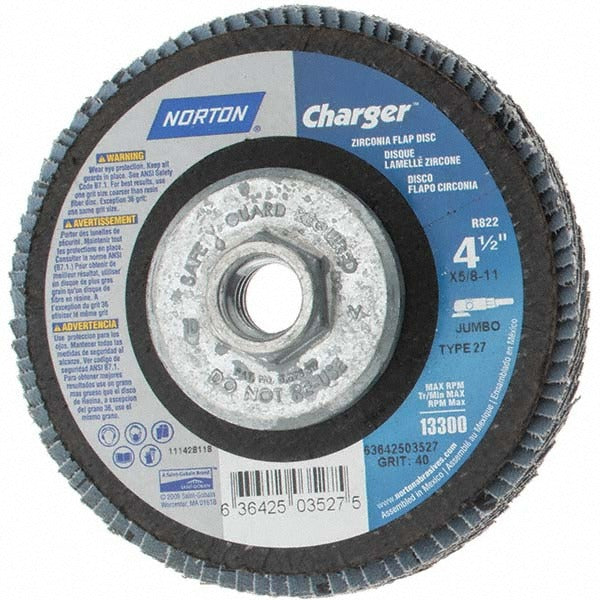 VALUE COLLECTION Value Collection N03527 Flap Disc 40 Grit Type 27 4.5 in