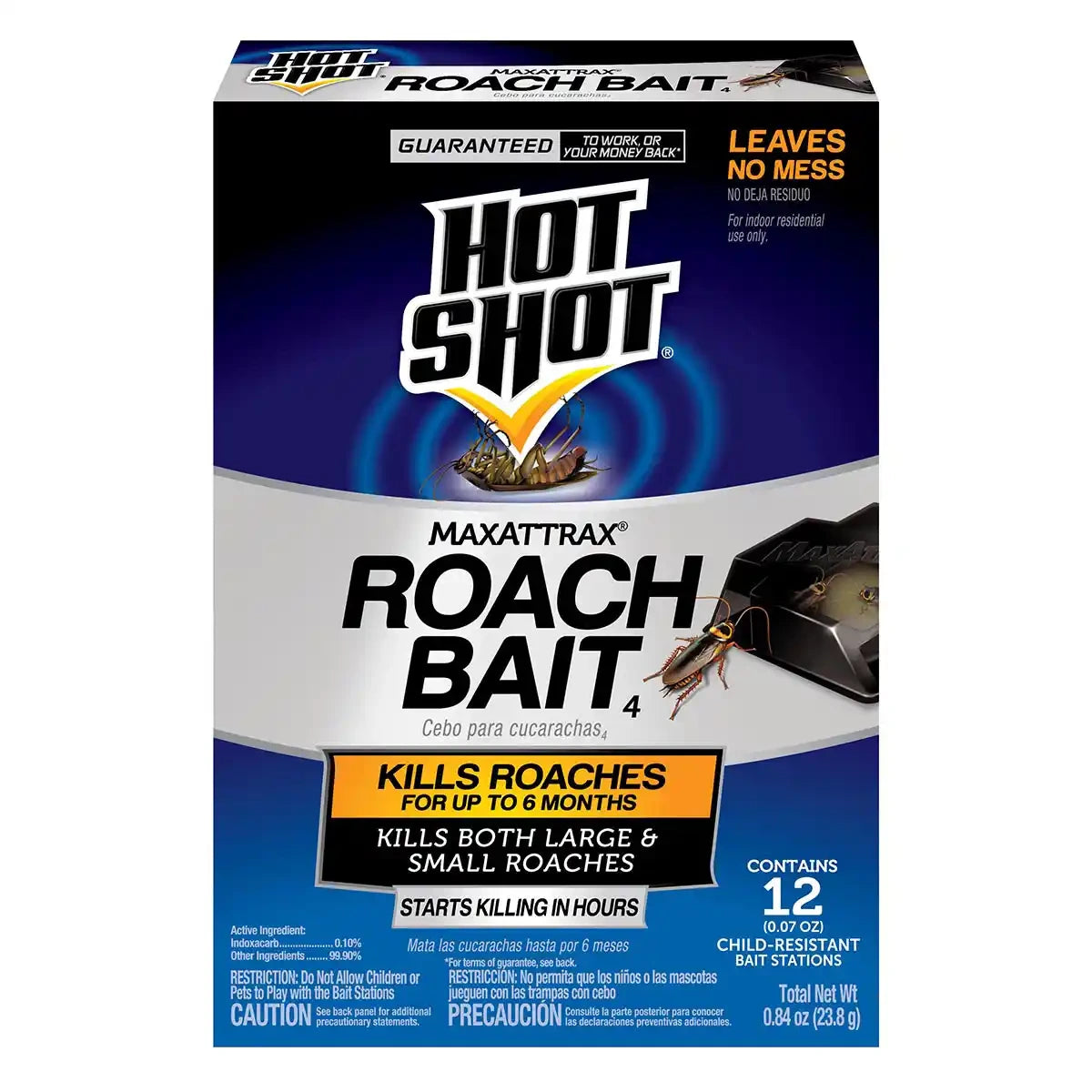 HOT SHOT Hot Shot HG-96987 Max Attrax 0.84 oz solid roach bait station (12-pack)