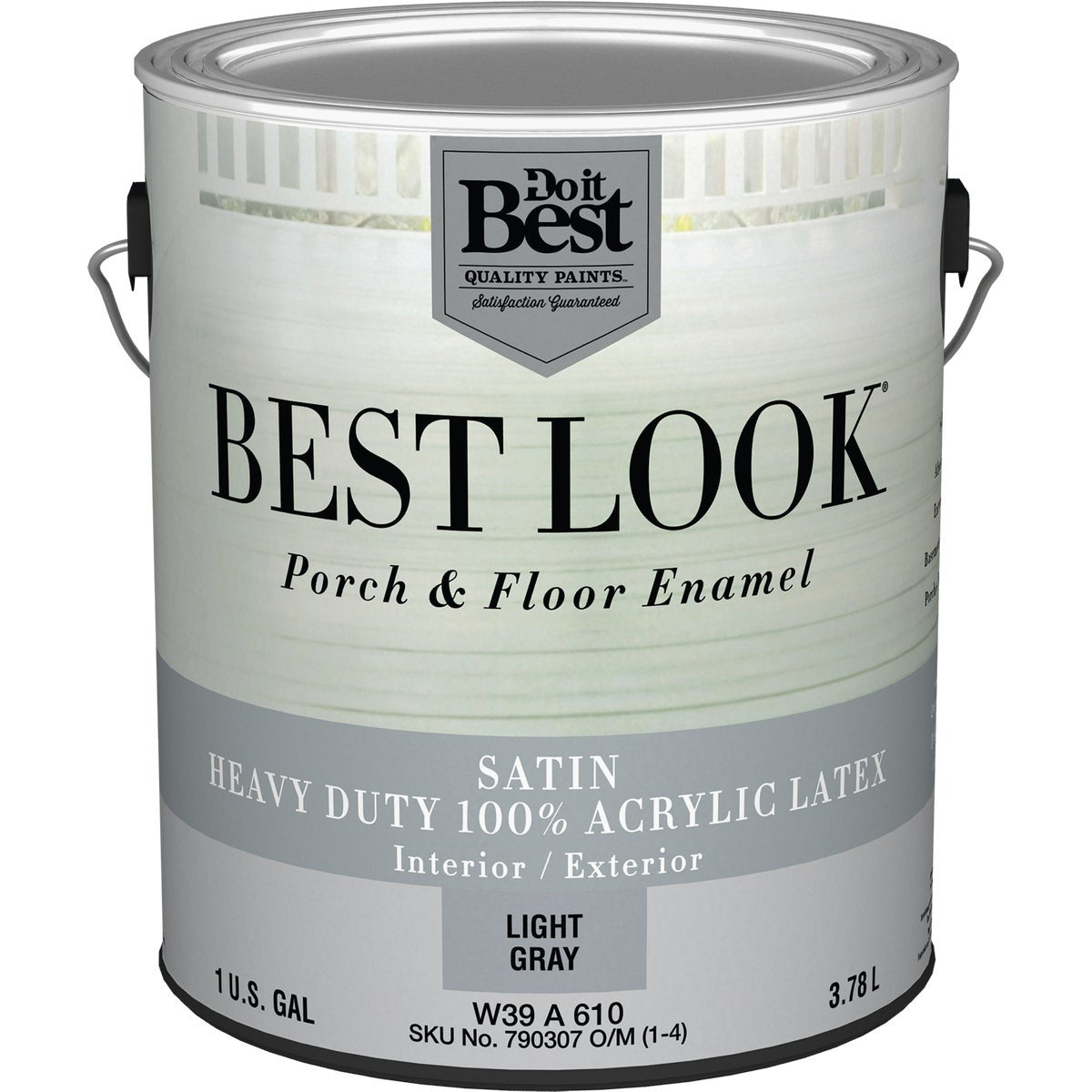 BSC PREFERRED Bsc Preferred W39A00610-16 Satin Floor Enamel Light Gray