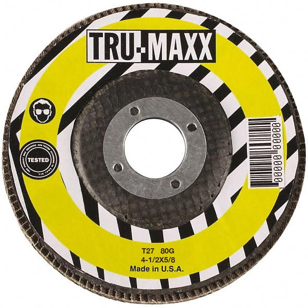 TRU-MAXX Tru-maxx 66254443451 Type 27 Flap Disc 80 Grit 4.5 in