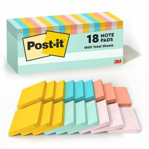 3M 3M MMM65418APCP Self-stick Notes 3x3 in Marseille 18-pack