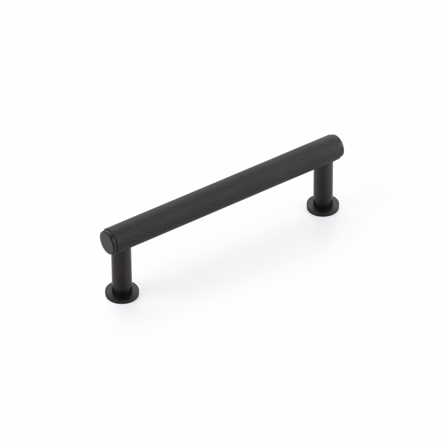 SCHAUB Schaub 5004-MB Knurled Cabinet Pull 4 Inch Matte Black