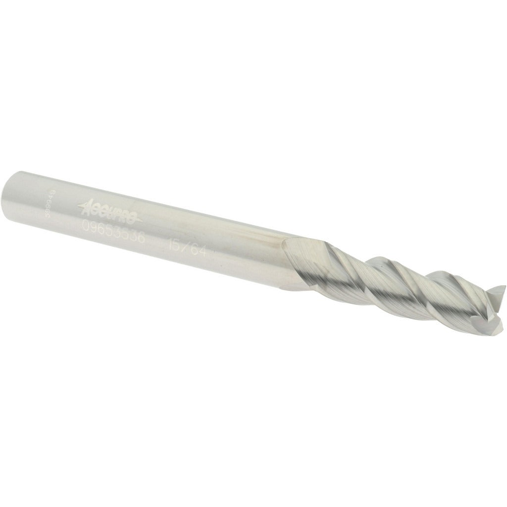ACCUPRO Accupro 12181944 Square End Mill 15/64 in 3 Flute Carbide