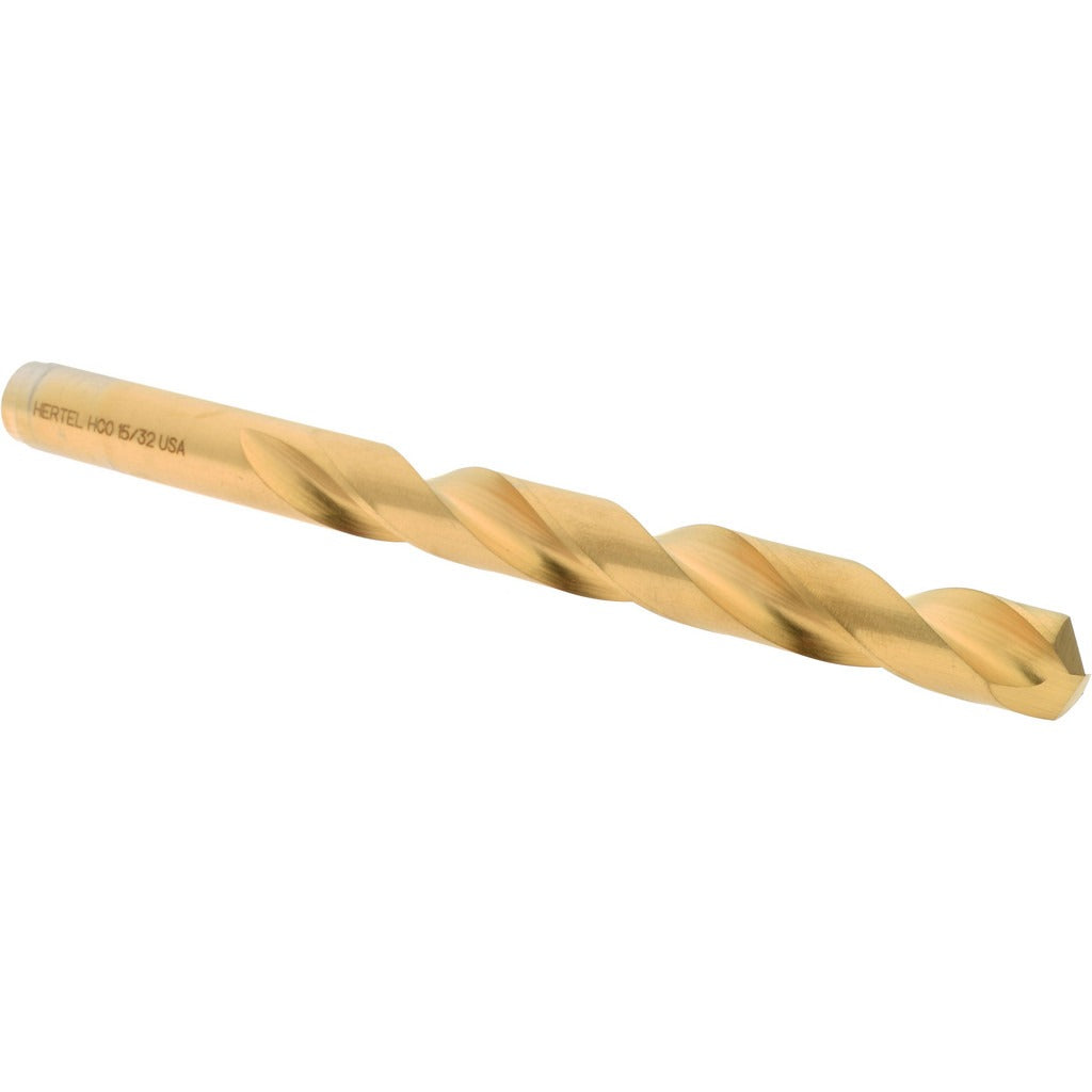HERTEL Hertel 04141214 Cobalt Jobber Drill Bit 15/32 Inch