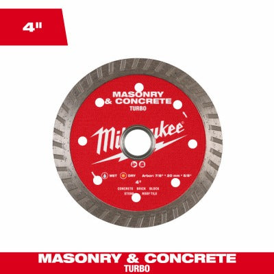 MILWAUKEE Milwaukee 49-93-9402 4 in Turbo Diamond Blade Masonry