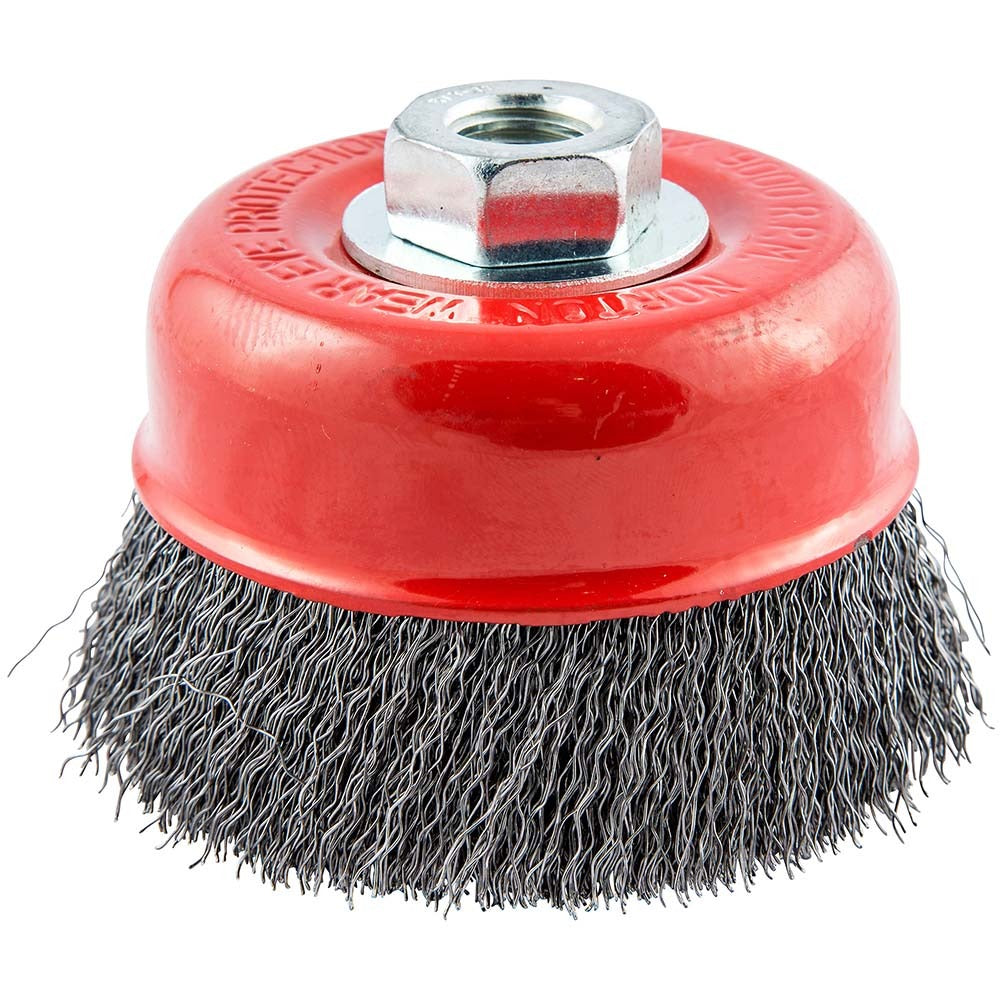NORTON Norton 66252839121 Cup Brush 4in Carbon Steel Crimped
