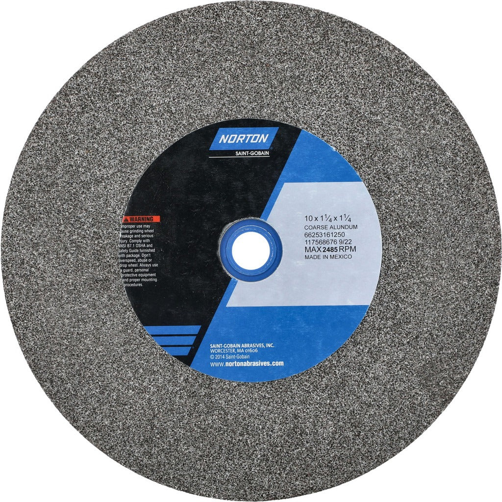 NORTON Norton 66253161250 Bench Grinding Wheel 10in Aluminum Oxide