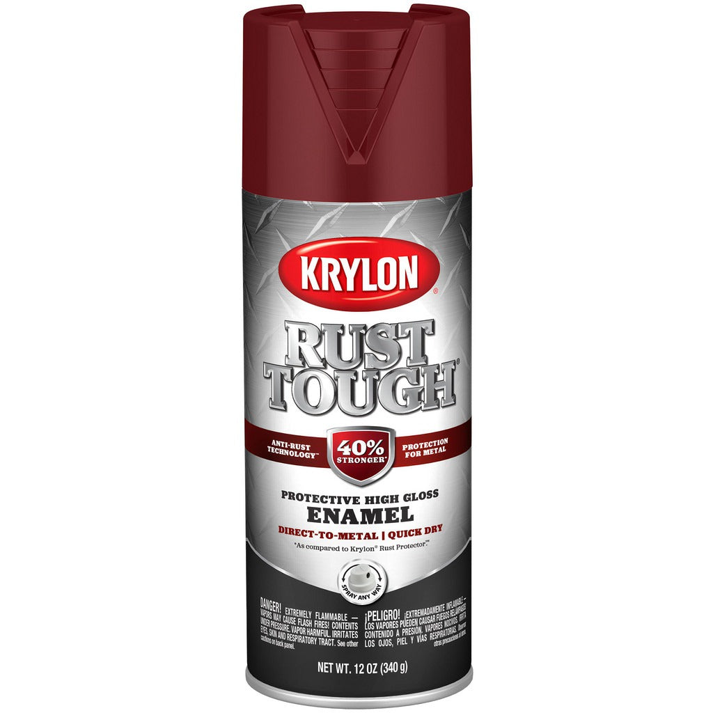 KRYLON Krylon K09221008 Rustproof Enamel Spray Paint Burgundy
