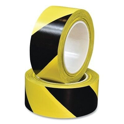BRON TAPES Bron Tapes 102329 Hazard Stripe Vinyl Tape 48MM X 33M