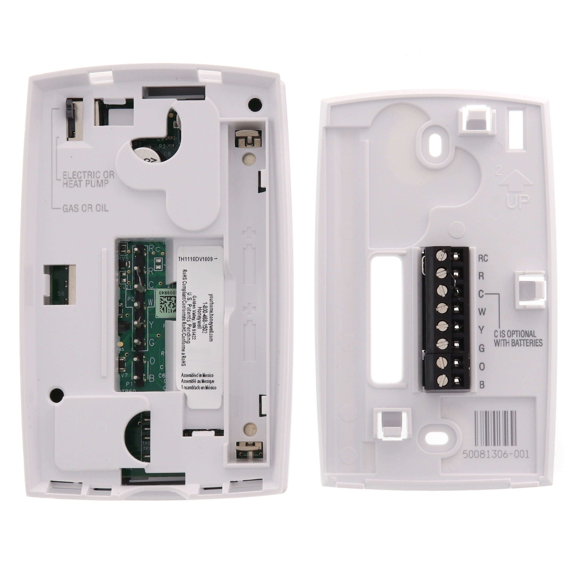 HONEYWELL HOME Honeywell Home TH1110DV1009 Pro 1000 Non-Programmable Thermostat 24V (Vertical) TH1110D1000