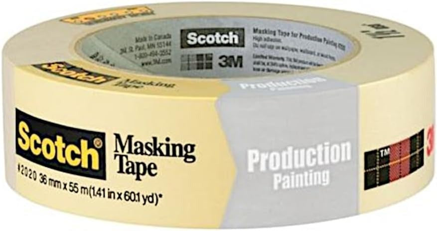 3M 3M 2020-36AP Masking Tape 1.41 in x 60 yd (Pack of 24)