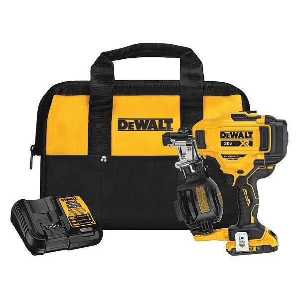 DEWALT Dewalt dcn45rnd1 Cordless Coil Roofing Nailer Kit 20V Max