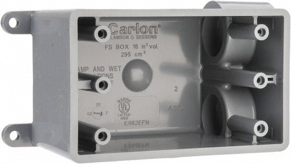 THOMAS & BETTS Thomas Betts E982EFN Junction Box 1 Gang Pvc