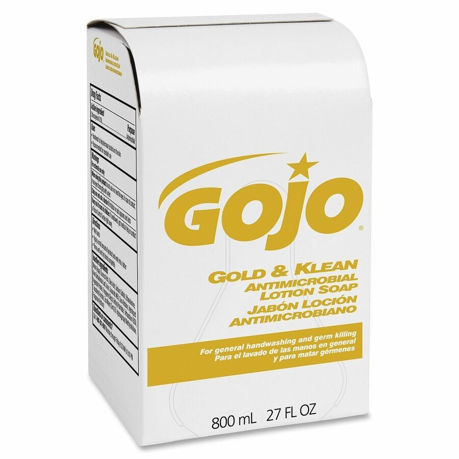 GOJO Gojo GOJ912712 Gold and Klean Antimicrobial Lotion Soap 800 mL Cartridge