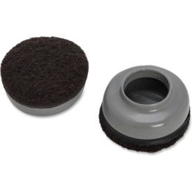 LORELL Lorell 49317 Slip Over Floor Savers Gray 8 Pack
