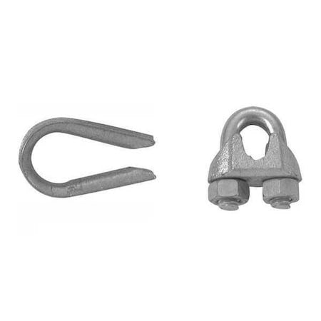 CAMPBELL Campbell T7670489 Wire Rope Clip 5/8 in 3 Clips