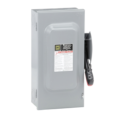 Square D VHU362 Safety Switch 600V 60A 3-Pole Type-1 Unfused Heavy Duty