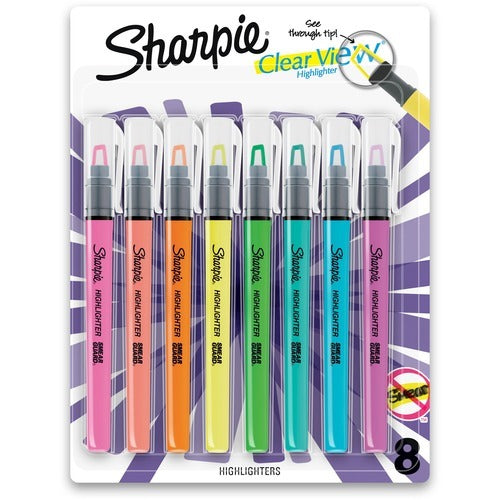 SHARPIE Newell Brands SAN2128218 Clear View Highlighter 8-pack