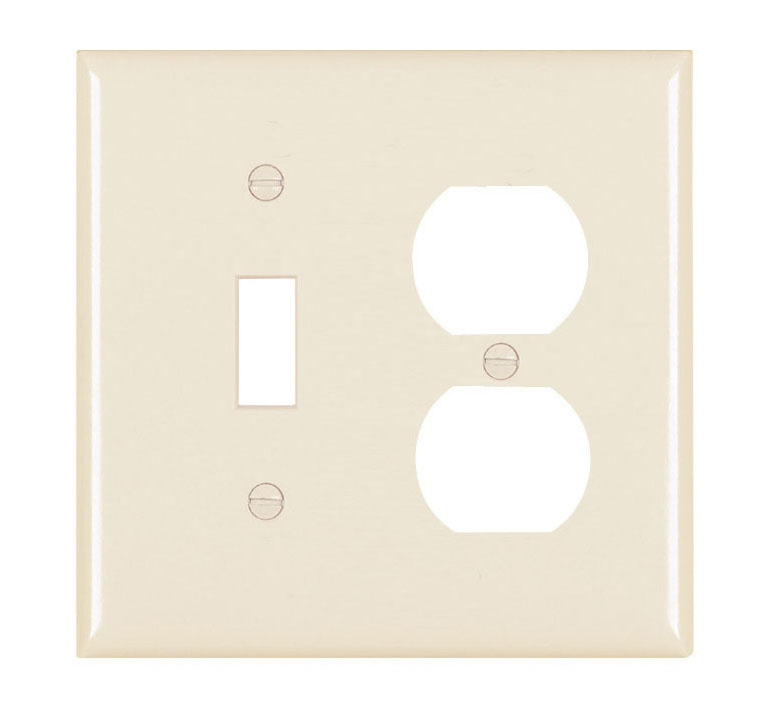 Pass & Seymour TP18LA Wallplate Combination 2 4.7in LT Almond