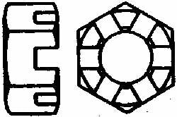 VALUE COLLECTION Value Collection SNI2031-100BX 5/16-18 Slotted Hex Lock Nut
