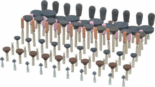 GRIER ABRASIVES Grier Abrasives KIT-1/8-RAND100 Mounted Abrasive Point Set