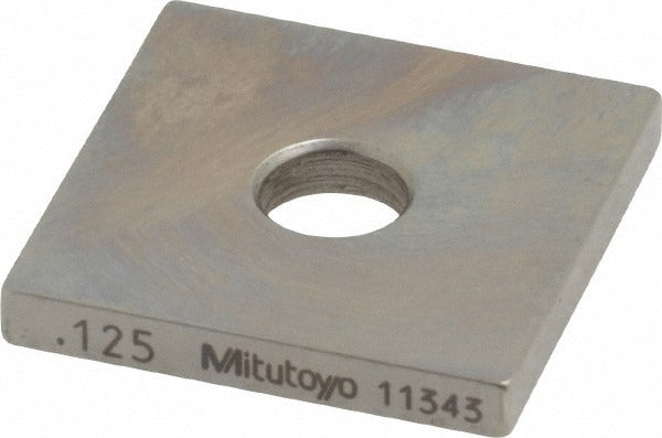 MITUTOYO Mitutoyo 614165-531 Square Steel Gage Block 0.125 in Grade 0