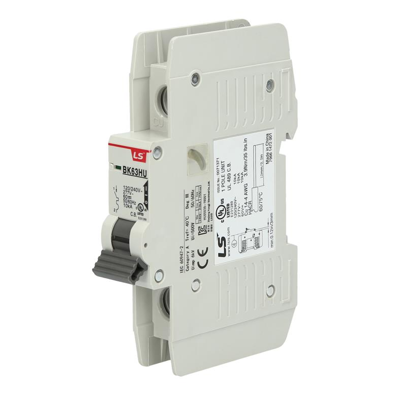 LS ELECTRIC Ls Electric 626050363 Mcb 5A 1-pole 277VAC 10ka